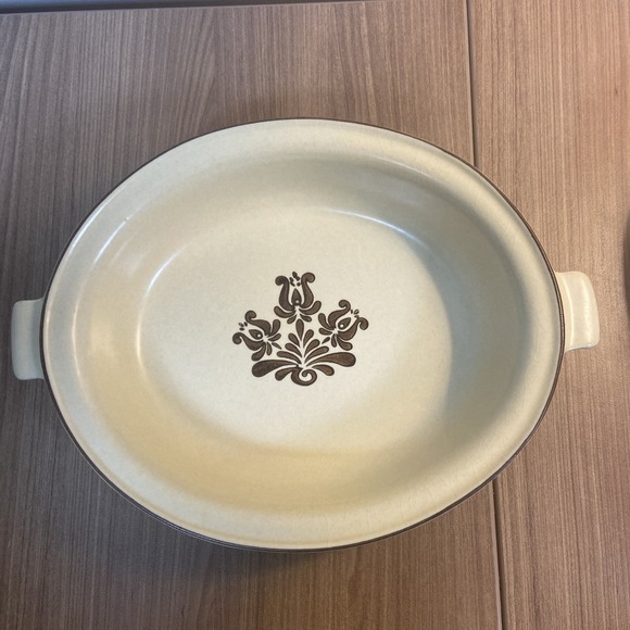 Lot 2 Vintage Pfaltzgraff Village 11 And 241 Brown Oval Vegetable Serving Bowls - Picture 3 of 14